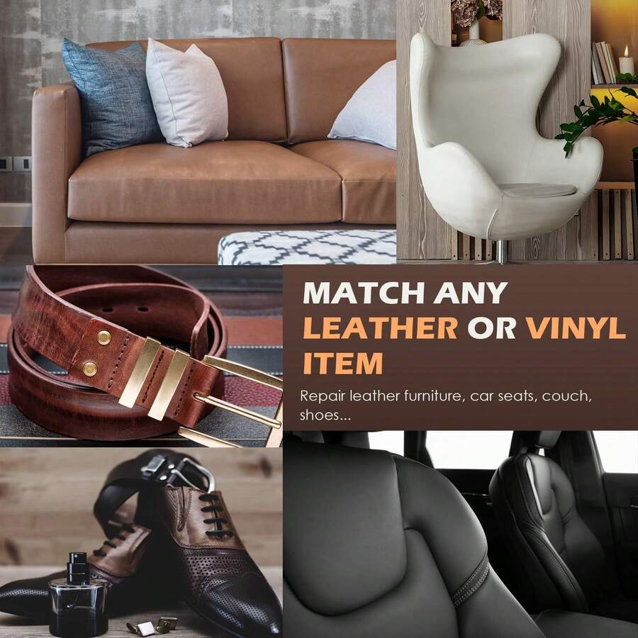 DEWEL DEWEL Leather Recoloring Balm, White Leather Color Restorer For