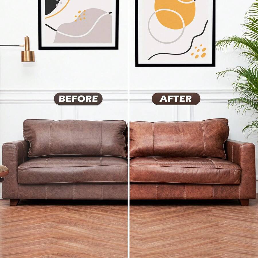 DEWEL DEWEL Leather Recoloring Balm, White Leather Color Restorer For