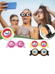 POKOJA LAND 1 st. Glasögon Rolig Leksak , Ögon , Rolig Och Original Söt Rekvisita , Blinkning Söt Glasögon , Plast Glasögon Novelty Leksak , Vuxen Festtillbehör Rolig , A Rolig Födelsedagspresent För Familj Och Vänner - Orange - Visa 9