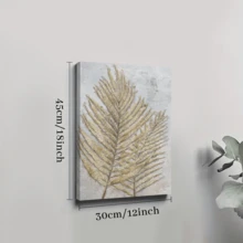 1pc Framed Canvas Poster, Palm Leaf Wall Art Canvas Paintings, Ideal Gift For Bedroom Living Room Corridor, Wall Art, Wall Decor, Winter Decor, Room Decoration - Nhiều màu - Xem 8