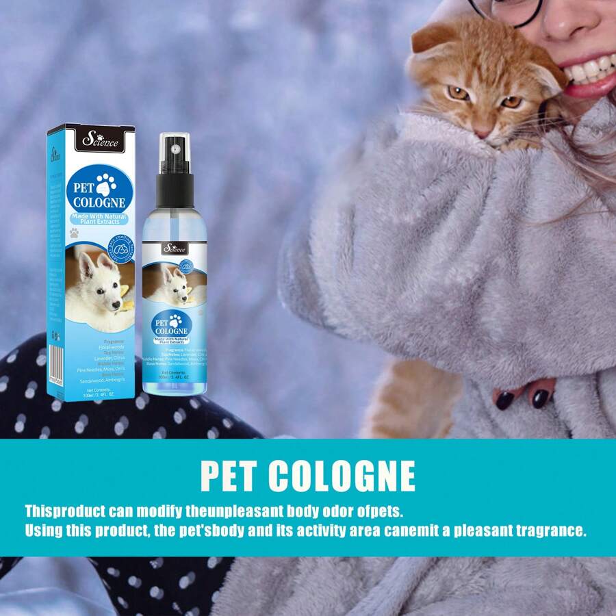 Pet Fragrance Portable Dog Cat Deodorizing Fragrance Spray, Mild & Non ...