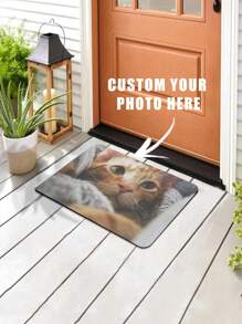 1pc Customized Doormat, Custom Photo Doormat, Text Bathmat, Family Surname Custom Doormat, Custom Welcome Doormat - Multicolor - View 4