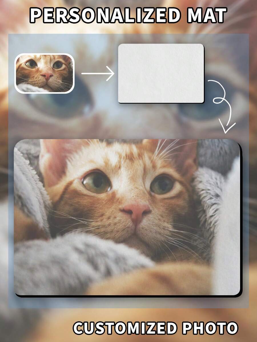 1pc Customized Doormat, Custom Photo Doormat, Text Bathmat, Family Surname Custom Doormat, Custom Welcome Doormat - Multicolor - View 1