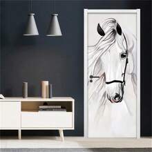 Custom Modern Refrigerator Door Sticker PVC 3D DIY Self-Adhesive Abstract Fashion WallpaperBedroom Kitchen Bathroom Entrance Living Room Art Poster Mural Stickers Home Personalised Stickers