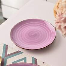 vancasso 18-Piece Multi-Colored Stoneware Tableware Set, Dinner Plate, Dessert Plate And Soup Plate, Hand-Painted Stoneware Combination Set With Spiral Pattern For 6 People - Nhiều màu - Xem 7