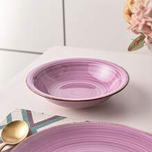 vancasso 18-Piece Multi-Colored Stoneware Tableware Set, Dinner Plate, Dessert Plate And Soup Plate, Hand-Painted Stoneware Combination Set With Spiral Pattern For 6 People - Nhiều màu - Xem 8