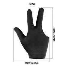 10 Pieces/ 5 Pairs Per Package Black Color One Size Spandex 3 Finger Anti-Slip Breathable Billiard Gloves Pool Cue Gloves For Left/Right Hand Snooker - Multicolor - View 3