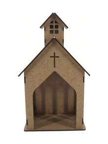 Oratory   Provençal Decoration Small Raw MDF - 摩卡棕 - 查看 2