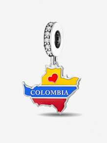 1个镀银Donimiga吊坠饰品，适合女性珠宝DIY手链 - 銀色 - 查看 8