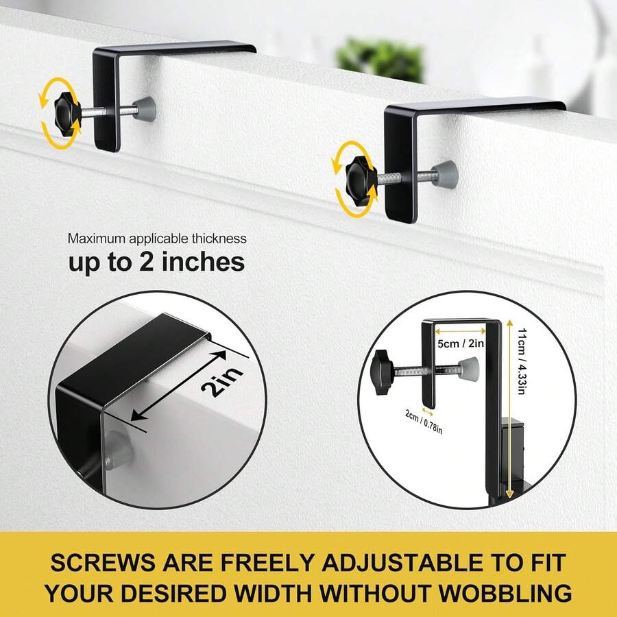 Pantry Door Organizer 12 Inch Wide, 5 Tier Hanging Adjustable Over The