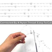 1 قطعة (10م) سلسلة من حبات اللؤلؤ الصناعية على شكل خرز بلاستيكي ، للاستخدام في ديكور عيد الميلاد والزفاف ، تعليق شجرة الميلاد ، الديكور المنزلي الداخلي/الخارجي ، المدفأة ، الحرف اليدوية ، ستائر الخرز ، ديكور الحفلات/الزفاف ، هدايا الميلاد ، زينة شجرة الميلاد المباركة، هدايا الميلاد - متعدد الألوان - مشاهدة 4