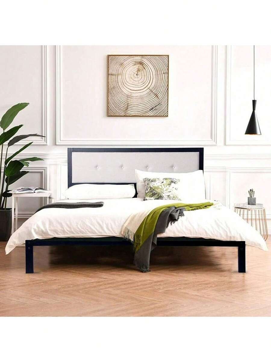 DiClasse DiClasse Metal Bed Frame Full Queen Platform Slat No Box