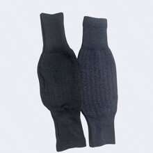 2 件装护膝，男女款羊毛保暖紧身裤，厚款保暖内衬腿套，适合寒冷天气 - 彩色 - 查看 8