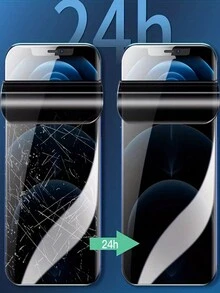 2 件屏幕防窥隐私保护水凝胶软膜适用于 iPhone 防摔防刮屏幕保护膜无气泡（非玻璃） - 2Pcs - 查看 8