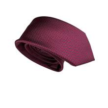 Edi Saraiva Tie In Premium Luxury Polyester CraftedPolyester - 酒紅色 - 查看 3