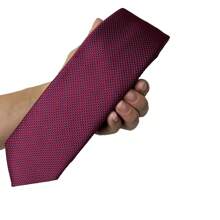 Edi Saraiva Tie In Premium Luxury Polyester CraftedPolyester - 酒紅色 - 查看 8