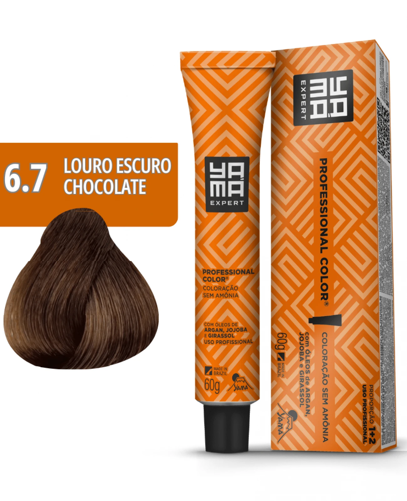 Yamá Professional Tint No. 6.7 Dark Chocolate Blonde - trắng - Xem 1