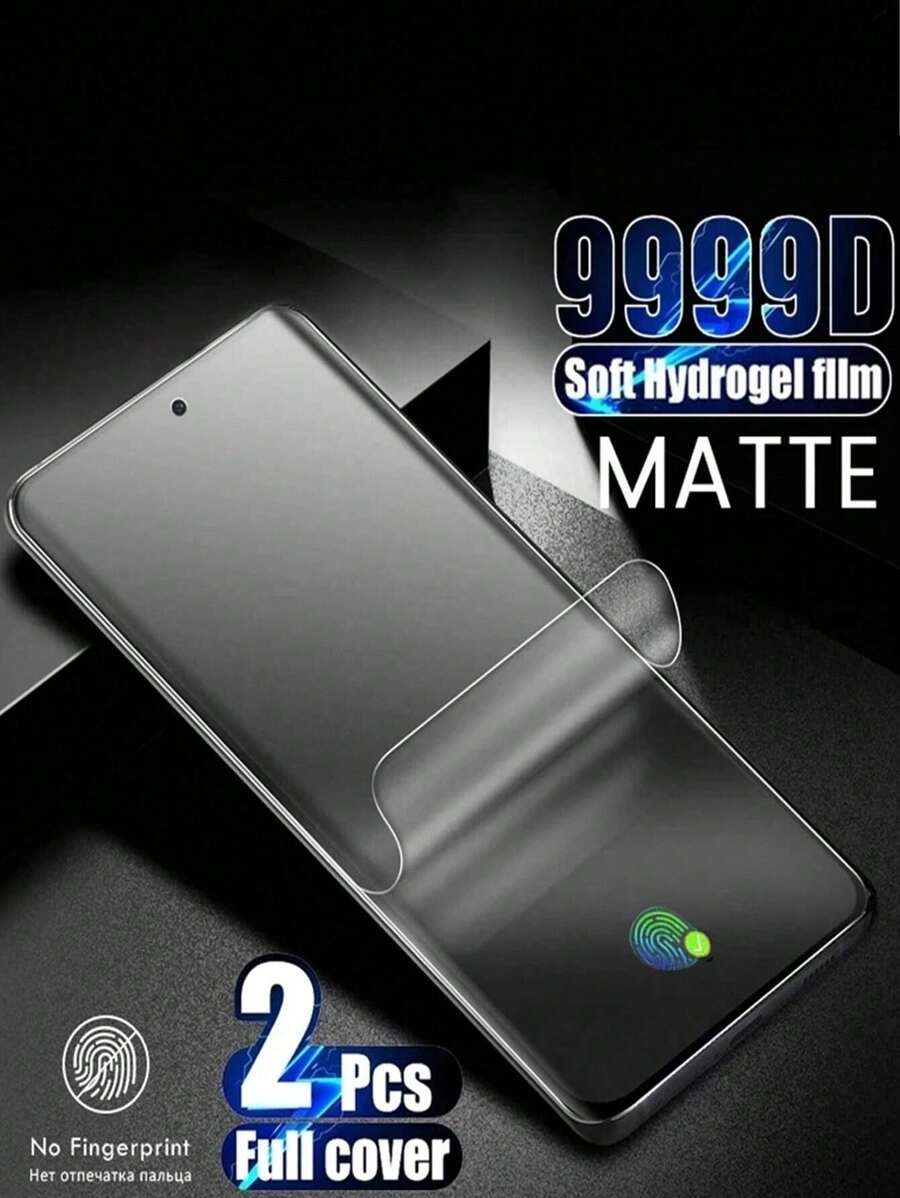 2 片水凝胶膜适用于 Galaxy S23 S20 S21 S22 Plus Ultra FE Note 20 9 10 Plus A52S A30 A53 A51 A50 A21S 屏幕保护膜 - 無色 - 查看 1