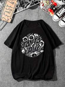 Unisex T-Shirt 100% Cotton Streetwear New Release Shipping Various Colors!! PLUS SIZE - màu đen - Xem 2