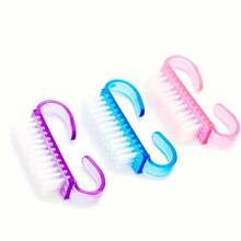 50 Pcs Nail Brush Dust Brush Semi Transparent Dust Brush Nail Cleaning Brush Plastic Brush Set, Ideal For Professional Nail Salon And Home Use