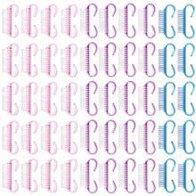 50 Pcs Nail Brush Dust Brush Semi Transparent Dust Brush Nail Cleaning Brush Plastic Brush Set, Ideal For Professional Nail Salon And Home Use