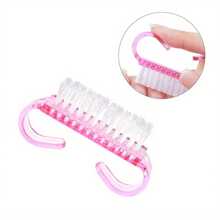 50 Pcs Nail Brush Dust Brush Semi Transparent Dust Brush Nail Cleaning Brush Plastic Brush Set, Ideal For Professional Nail Salon And Home Use