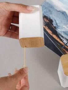 1 个牙签筒容器，家用牙签盒，竹牙签筒，900 支天然竹牙签，日式简约牙签罐，餐厅酒店牙签收纳盒，适合家庭和客厅使用，便携式牙签盒，带收纳的牙签罐 - 彩色 - 查看 6