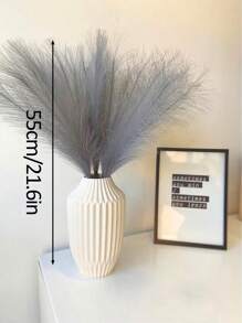 50/30/20/10 Lá Cỏ Pampas Nhân Tạo, Cỏ Pampas Xù, Trang Trí Hoa Lá, Thích Hợp Cho Trang Trí Nhà Phong Cách Boho, Đám Cưới, Ngày Valentine, Sinh Nhật, Lễ Tốt Nghiệp, Trang Trí Mùa Thu, Cây Nhân Tạo - Xám nhạt - Xem 4