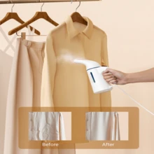 1 Máy hấp quần áo cầm tay di động, Bàn là du lịch nhỏ gọn mini, Máy hấp thẳng đứng, Chống nhăn, Hơi nước mạnh, Tự động tắt, Nhẹ & Tiện lợi, Phù hợp với nhiều loại vải, Sử dụng tại nhà & khi đi du lịch, Phích cắm EU (220-240V) - Phích cắm loại C của EU (220-240V) - Xem 7
