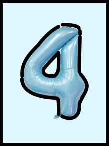 10pcs/Set 40inch (Approx. 101cm) Huge 0-9 Number Cartoon Balloons, Cartoon Balloons, Black & White Balloons, Aluminum Foil Polyester Balloons, White/Pink/Light Blue/Caramel/Cream/Cow Print Foil Balloons, For Birthday Party Decorative Balloon Props - Multicolor - View 18