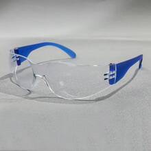 1副女士Y2K无框环绕式椭圆形太阳镜，UV400防护，未来感十足的一体式护目镜，适合夏季海滩街头佩戴 - 彩色 - 查看 5