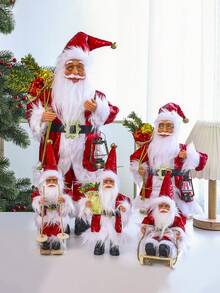 圣诞礼物圣诞老人小雕像、圣诞老人玩偶、经典圣诞老人、圣诞人物装饰、悬挂圣诞树装饰圣诞老人玩偶玩具收藏品、圣诞节、圣诞派对装饰、节日派对、家居装饰、圣诞老人玩偶收藏品装饰、圣诞节、新年装饰、2025 新年（红色） - 紅色 - 查看 3