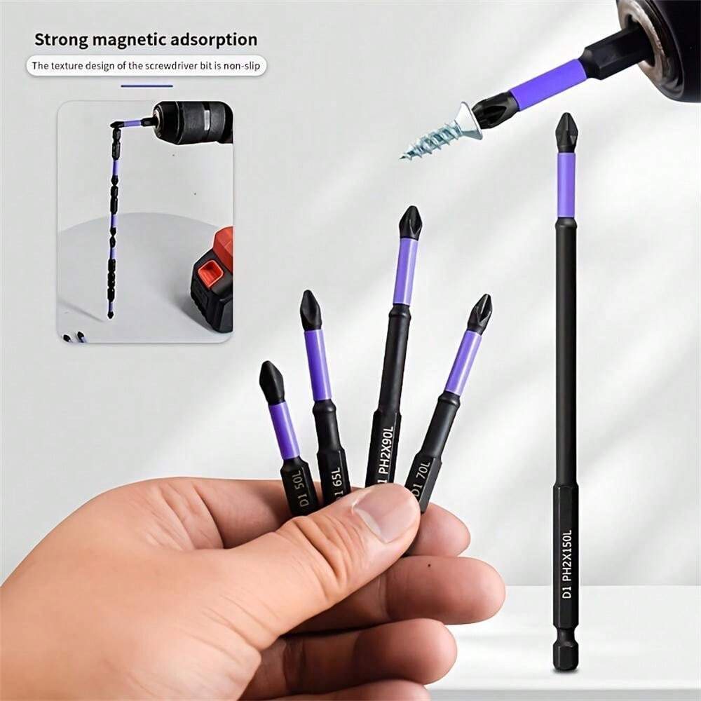 6Piece D1 Heavy Duty Metal Drill Bit Set High Hardness Non