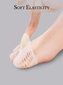 2 件装拇指和无名指保护套，适用于高跟鞋、运动鞋、休闲鞋、平底鞋 - 白色L - 查看 2