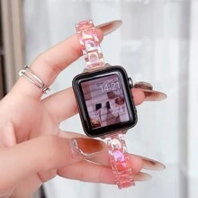 2-Pcs Apple Watch Apple Watch Strap Iwatch9 Magic Laser Small Waist 12mm Slimming Strap - Multicolor - View 5