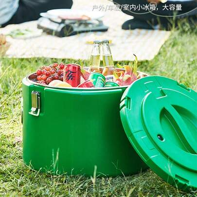 1PC Insulated Food Carrier, Portable Catering Hot Box,Ice Barrel Food Hot Box For Hot Or Cold Food Storage Insulated Beverage For Camping Home Party