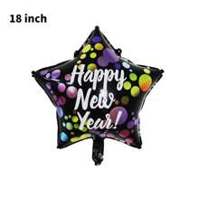 Grande conjunto de balões de feliz ano novo - 30 polegadas, balões de mylar de ano novo | Balões de véspera de ano novo para suprimentos de festa de véspera de ano novo 2025 | Balões de ano novo 2025 para decorações de feliz ano novo 2025