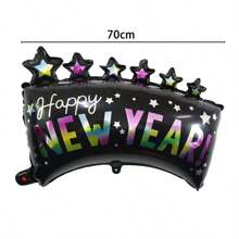 Grande conjunto de balões de feliz ano novo - 30 polegadas, balões de mylar de ano novo | Balões de véspera de ano novo para suprimentos de festa de véspera de ano novo 2025 | Balões de ano novo 2025 para decorações de feliz ano novo 2025