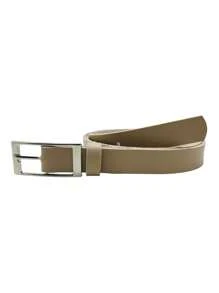 Women's Thin Basic Fashion Belt Silver Buckle - Vanessa - 米色 - 查看 1