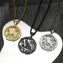 Dây chuyền mặt chim sự sống hình cây quạ đen Gothic dành cho nữ, nam bằng thép không gỉ màu vàng/bạc/đen phong cách hip hop quạ động vật thực vật trang sức quà tặng tiệc Giáng sinh năm mới quà tặng ngày lễ tình nhân - vòng cổ - Xem 6