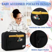 1 szt. Piórnik o dużej pojemności z 300 przegródkami, Przenośny czterowarstwowy organizer w jednolitych kolorach w jednolitych kolorach, Klasyczne artykuły papiernicze i szkolne akcesoria biurowe, Wielowarstwowe etui na kolorowe ołówki, markery i długopisy Przekształcane pudełko na artykuły papiernicze, Idealny prezent dla dzieci i studentów, Minimalistyczne miejsce do przechowywania Torba dla chłopców i dziewcząt