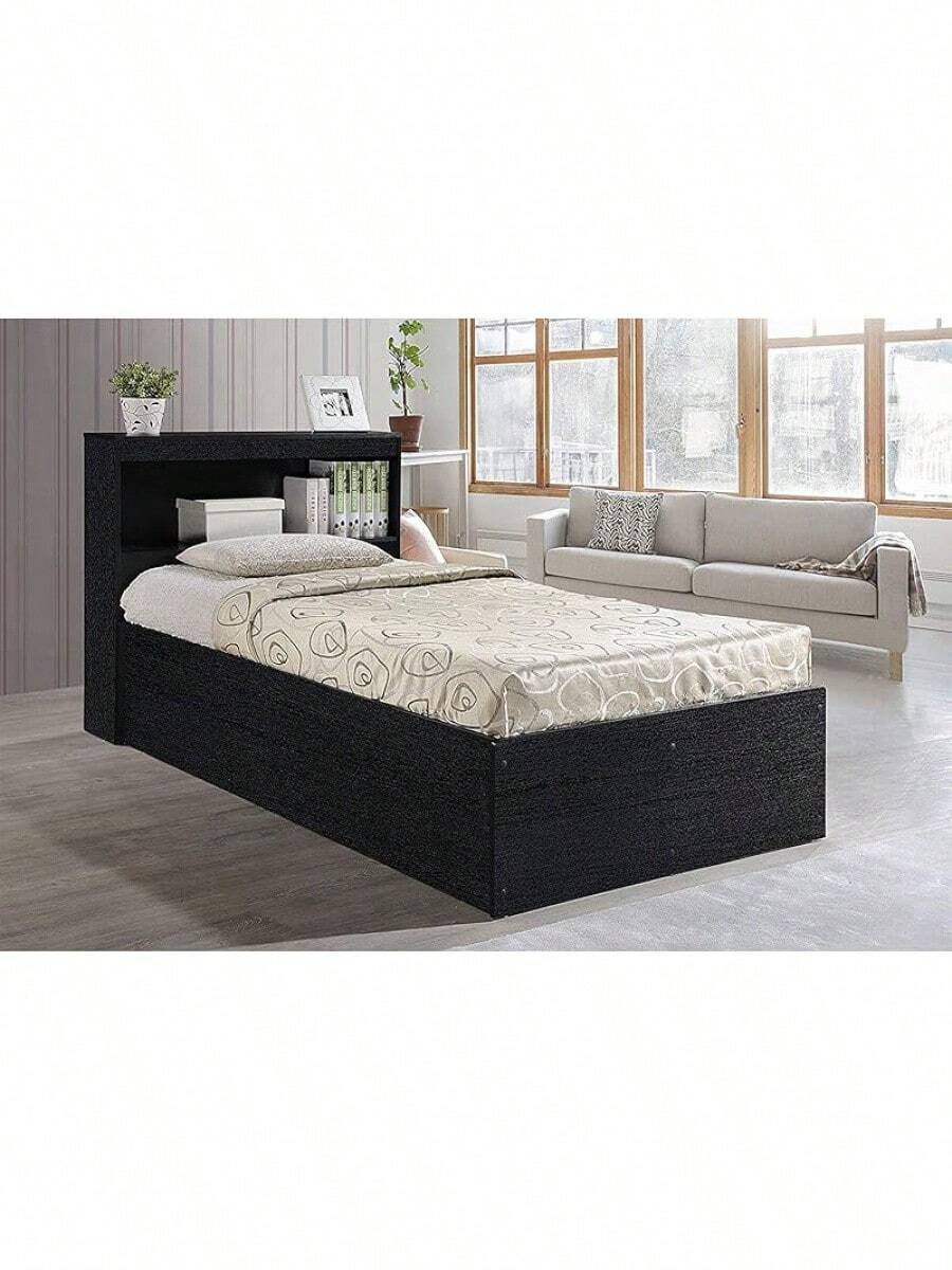 Hodedah Twin Size Captain Bed With 3 Drawers And Headboard In Pink Wood