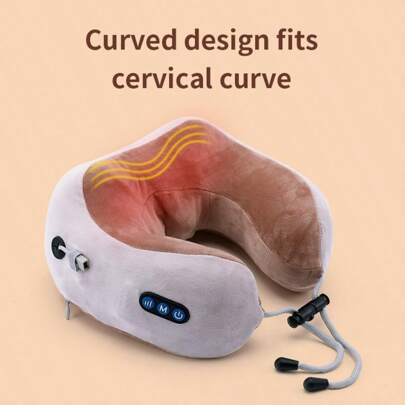 RAF U-Shaped Neck Massage Pad, With Permanent Memory Foam, Warm Keeping Function, Deep Kneading, Can Be Relaxed In Planes, Cars, Offices, Homes, Holidays, Mother's Day Gifts