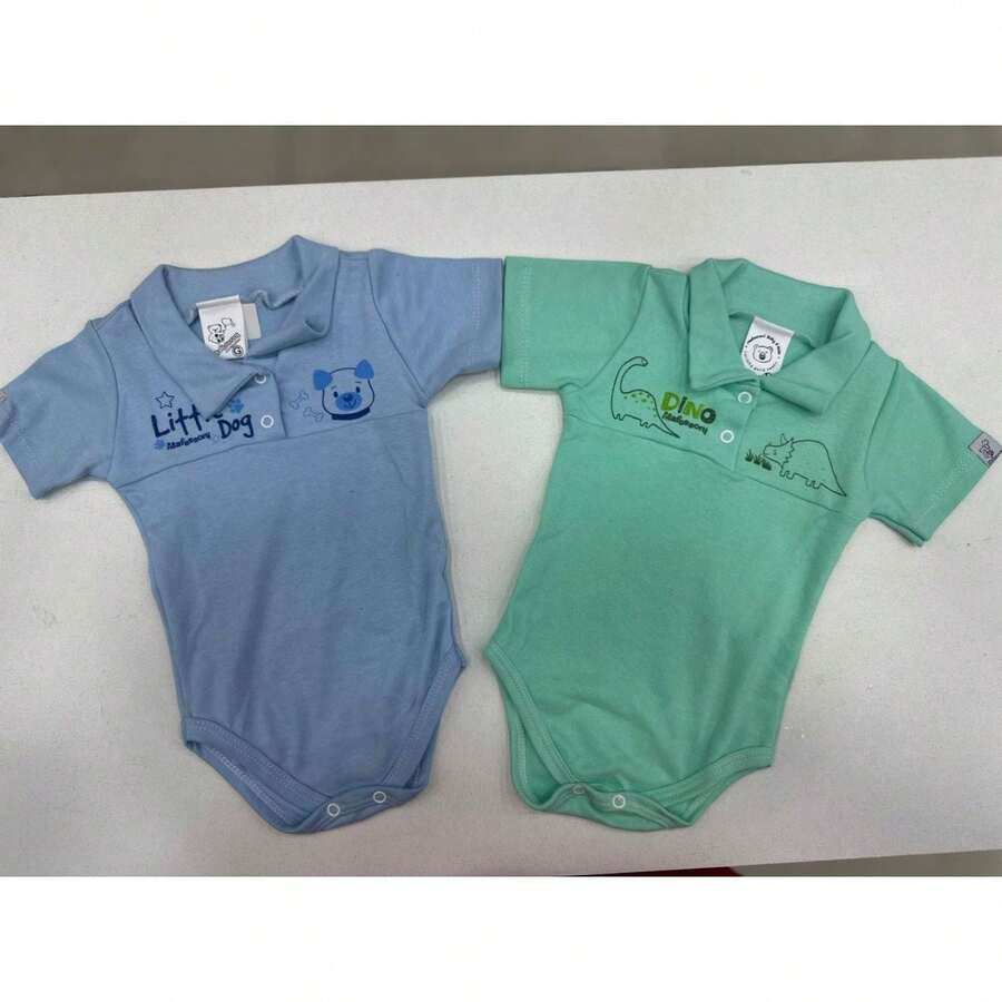 KIT 2 BODY POLO SHIRT FOR BOYS - 綠色 - 查看 1