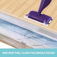 AIR U+ 30/60pcs, Microfiber Cleaning Mop Replacement Pad, Compatible With Sweeper,  Disposable Mop Pad Refills For Wet Jet Mops, Thickness And Absorbent,Flat Floor Mop Cloth, Easy To Clean, Cleaning Supplies, Back To School Supplies
