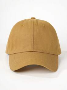 1pc Solid Color Baseball Cap,Adjustable,Sun Protection,Casual Outdoor,Suitable For Spring,Autumn,Travel,Beach Vacation, Unisex Young People Hat, Y2K Style