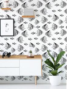 1 Cuộn Giấy dán tường họa tiết chó con và cá sơn 15,75 * 47,24 inch Giấy dán tường chống ẩm bằng nhựa vinyl, Miếng dán tường tự dính chống thấm nước, dùng cho phòng ngủ, phòng khách, phòng ăn và nhà bếp, Trang trí nhà cửa bằng miếng dán tường cải tạo, Tấm ốp tường bóc ra, Giấy dán tường, Giấy dán tường, Vật dụng trang trí mùa xuân Làm mới ngôi nhà của bạn, Miếng dán trang trí Rama - Nhiều màu - Xem 12