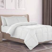 Ultra Soft Down Alternative Comforter Reversible Duvet Insert With Corner Tabs - 白色 - 查看 3