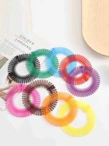 1/2/3/5PCS Plastic Full Circle Stretch Flexible Comb Teeth Headband Broken Hair Fixed Headband Hair Accessories For Women,Solid Simple Headband Used For Daily Hair Styling & Flyaways Taming,Invisible Elastic Hair Combs - Transparent Broken Hair Finishing Styling Tools With Easy Grip Handle For Women's Daily Hairdressing And Styling Needs - Perfect For Hair Salon And Personal Use,Hairband,Hair Hoop Headbands ,Head Piece