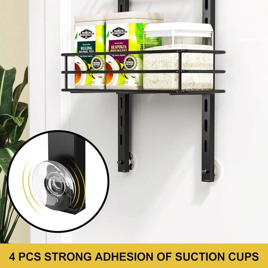 Pantry Door Organizer 12 Inch Wide, 5 Tier Hanging Adjustable Over The